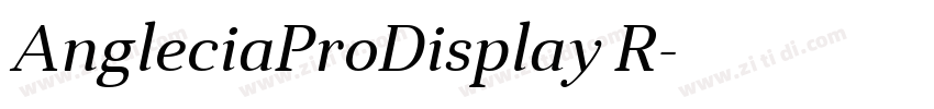 AngleciaProDisplay R字体转换